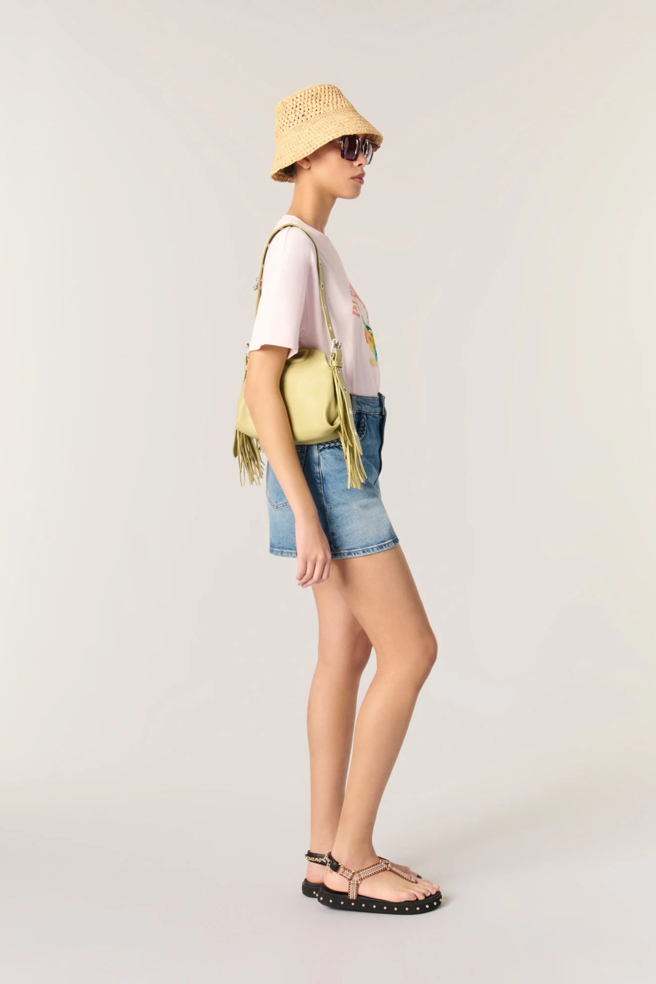 Sac Miss M mini en cuir lisse