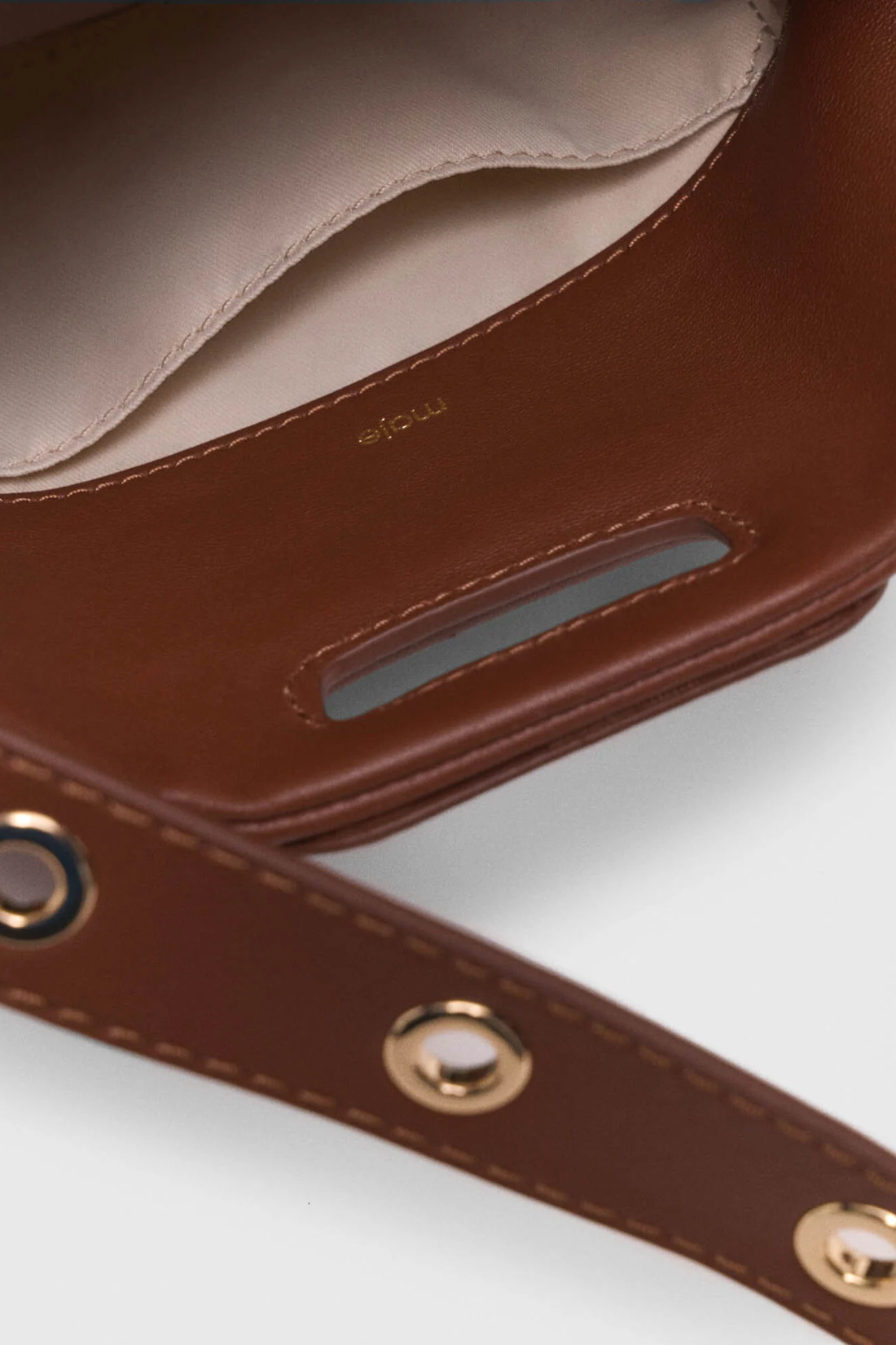 Sac Miss M mini en cuir et studs