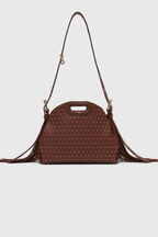 Sac Miss M mini en cuir et studs