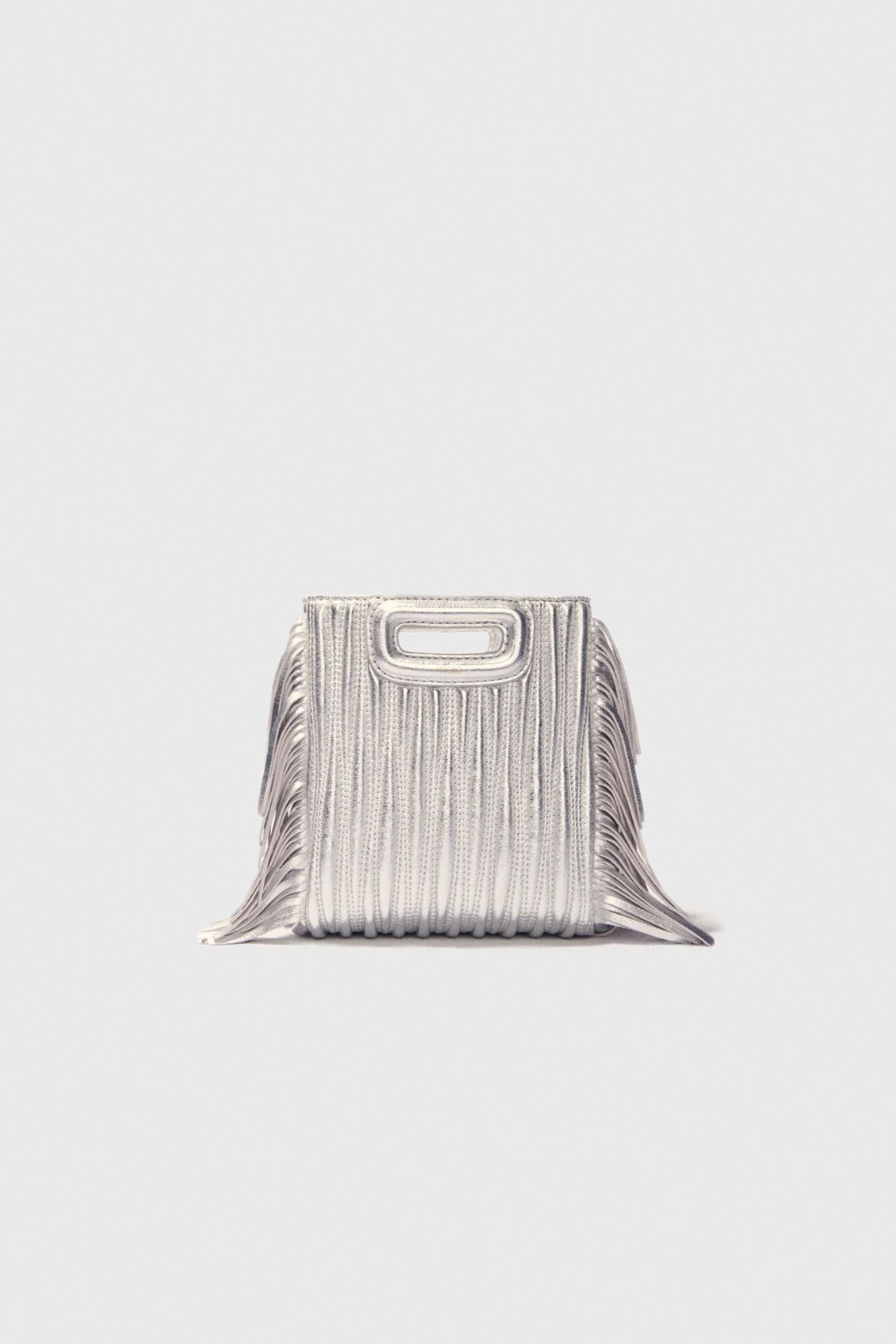 Sac M Mini en cuir matelassé métal