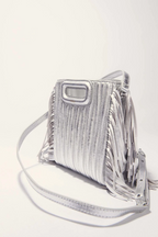 Sac M Mini en cuir matelassé métal