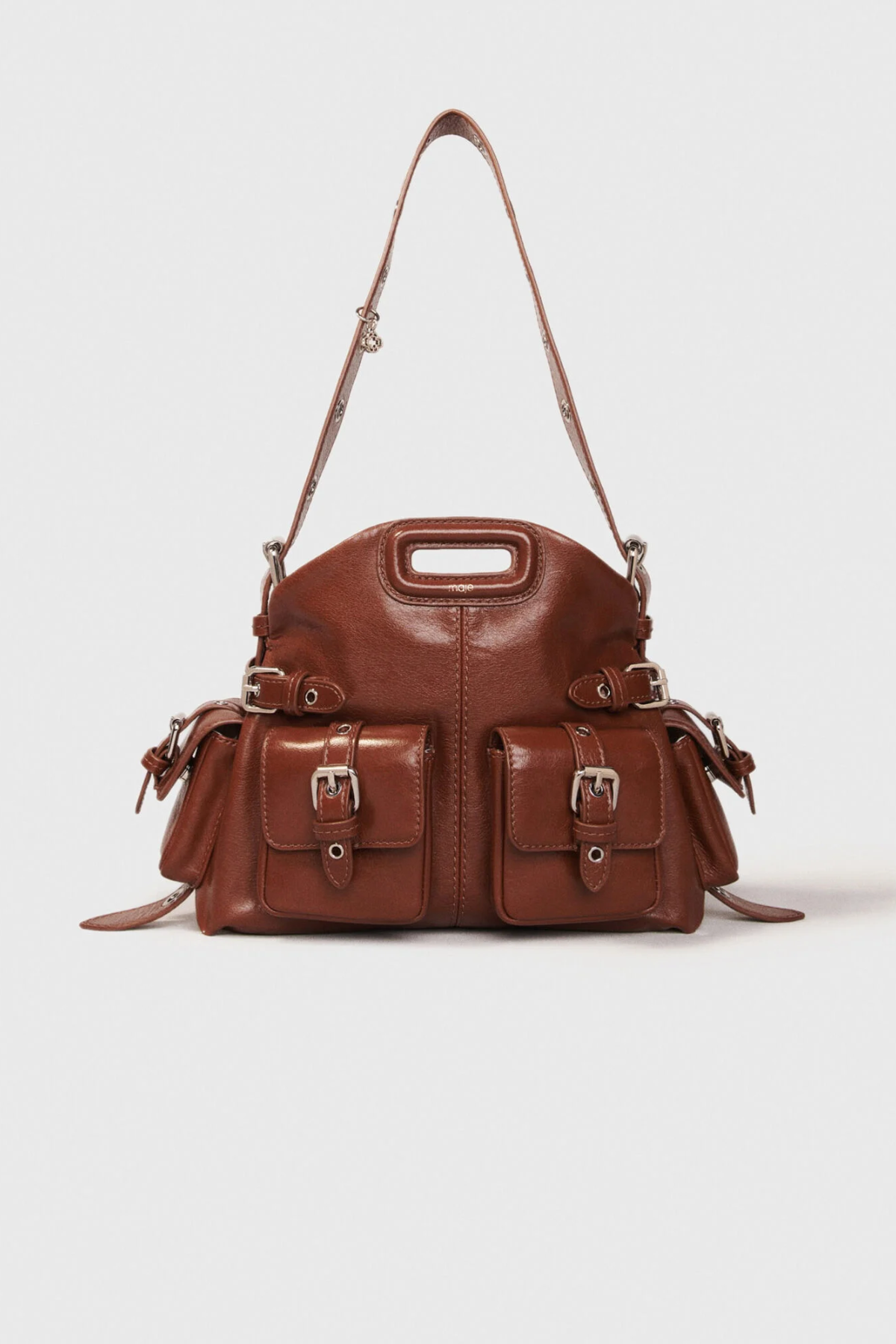 Sac Miss M Mini cargo en cuir usé