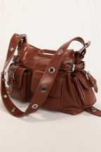 Sac Miss M Mini cargo en cuir usé