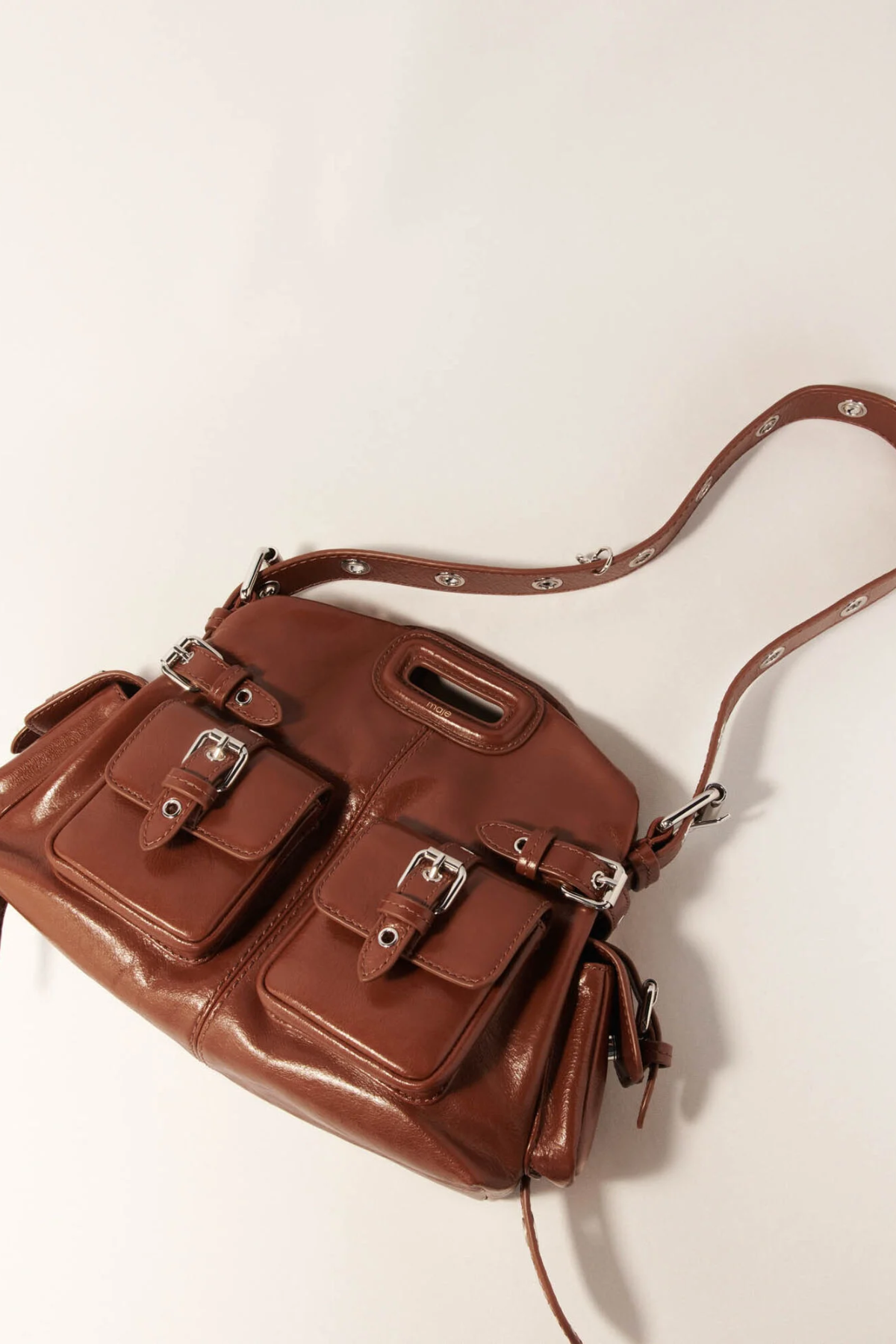 Sac Miss M Mini cargo en cuir usé