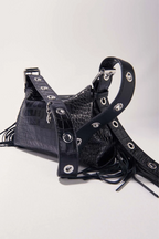 Sac Miss M mini en cuir embossé