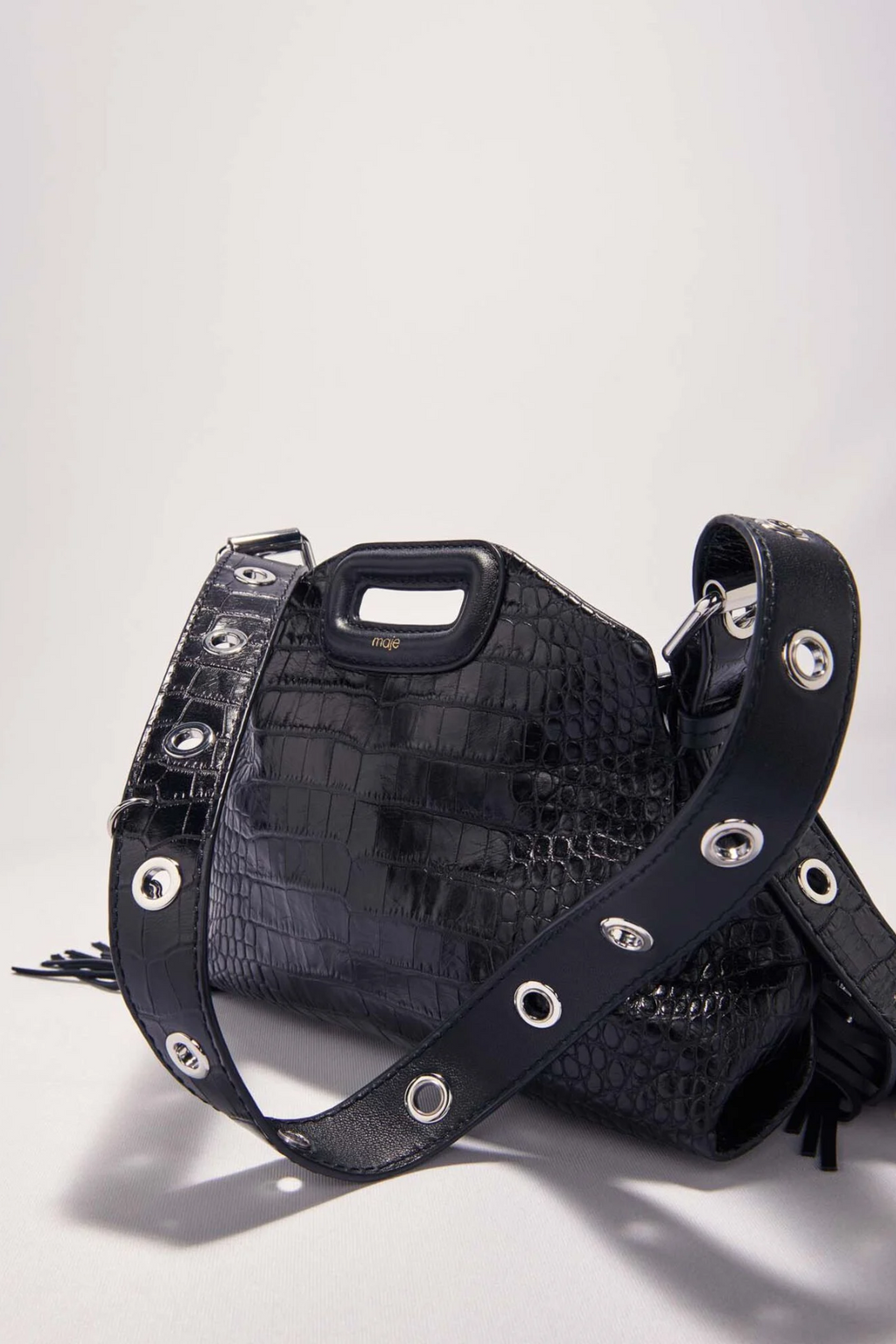 Sac Miss M mini en cuir embossé