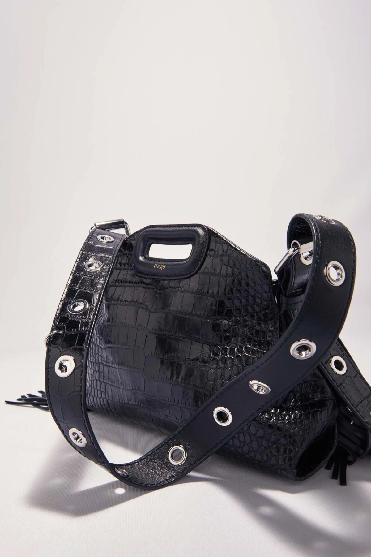Sac Miss M mini en cuir embossé
