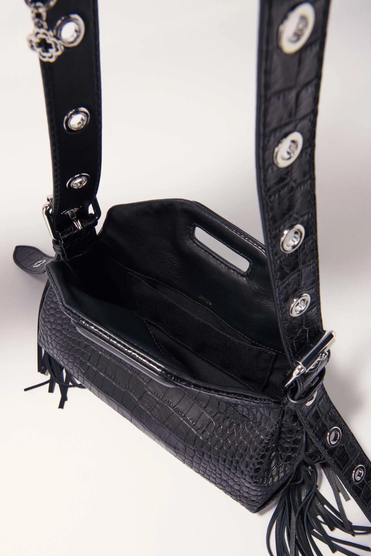 Sac Miss M mini en cuir embossé