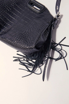 Sac Miss M mini en cuir embossé