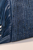 Sac M Mini en denim strassé
