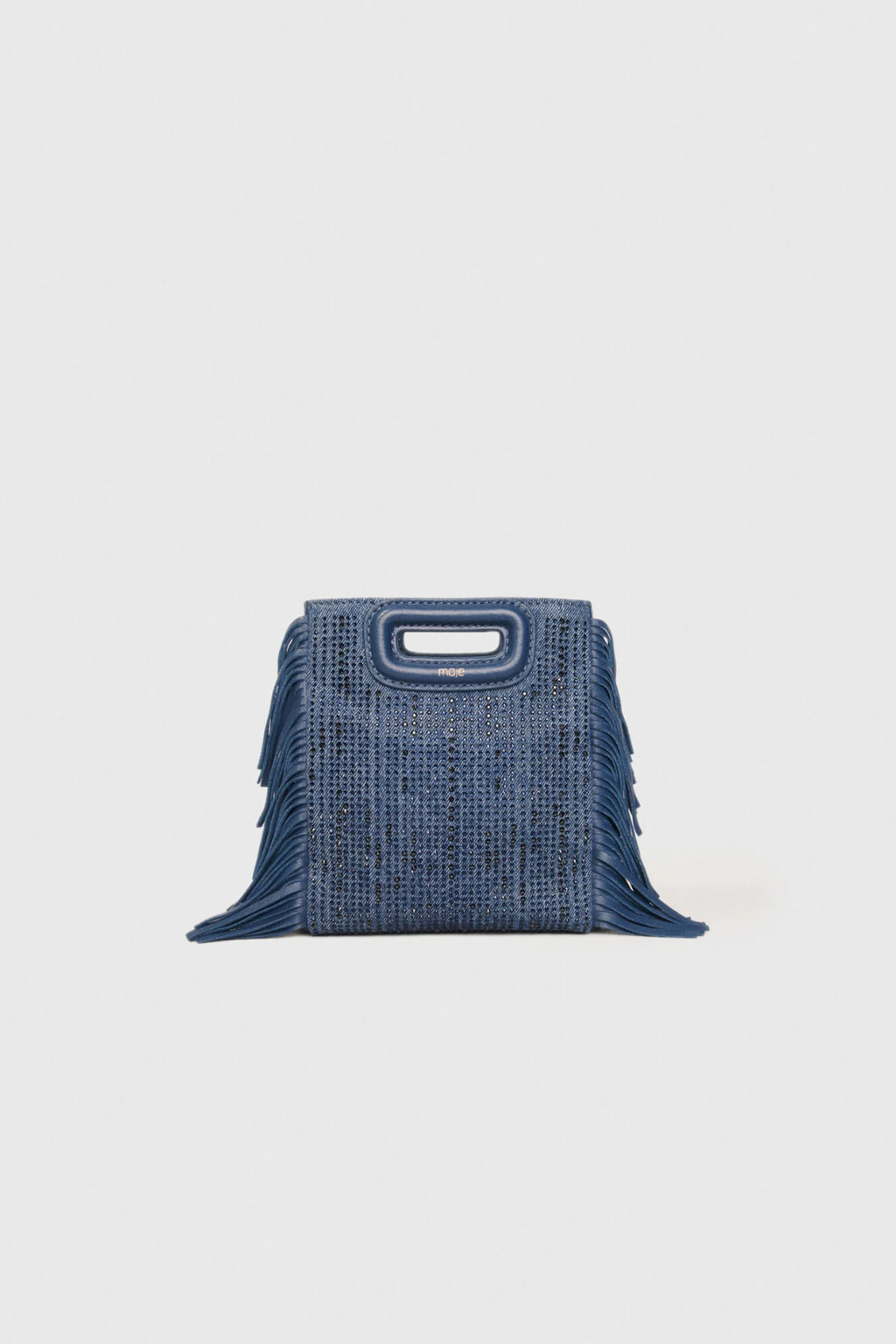Sac M Mini en denim strassé