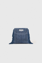 Sac M Mini en denim strassé