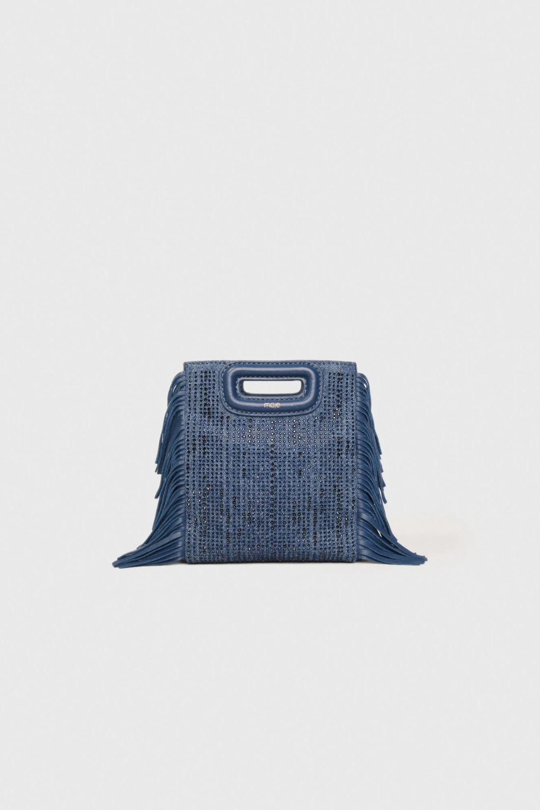 Sac M Mini en denim strassé