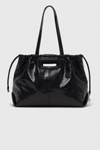 Sac M tote en cuir craquelé