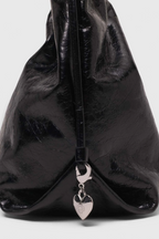 Sac M tote en cuir craquelé