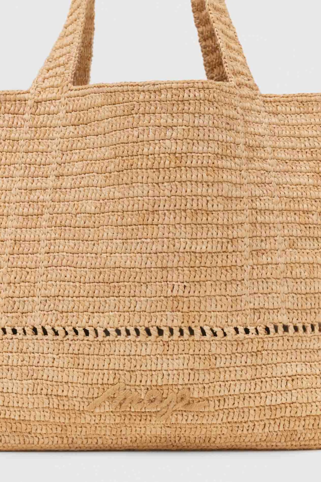 Cabas crocheté en raphia