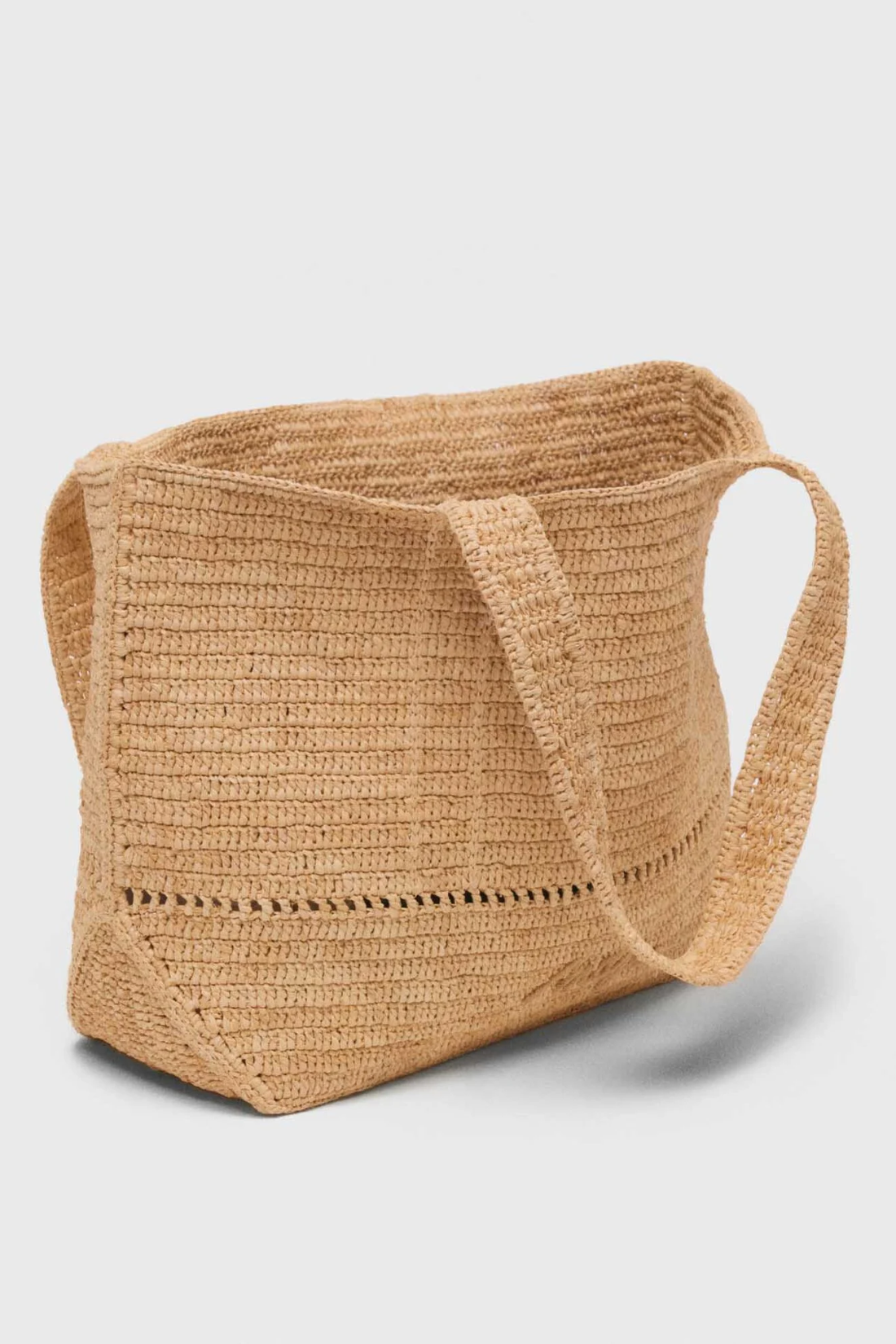 Cabas crocheté en raphia
