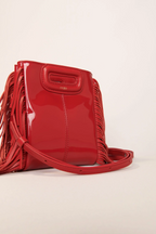 Sac M Mini en cuir verni