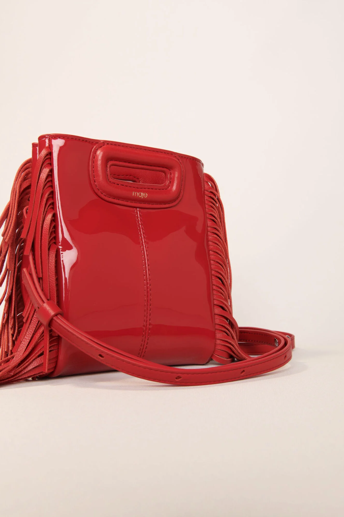Sac M Mini en cuir verni