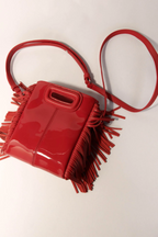 Sac M Mini en cuir verni