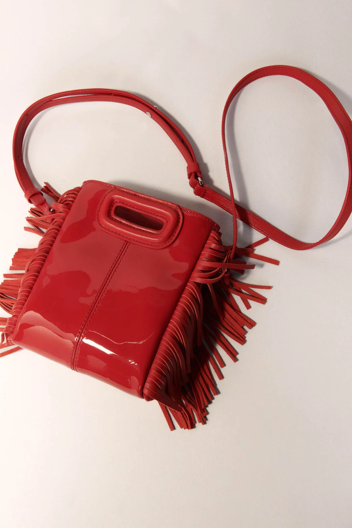 Sac M Mini en cuir verni