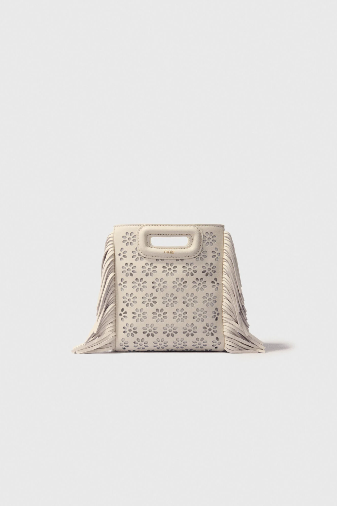 Sac M mini en cuir perforé