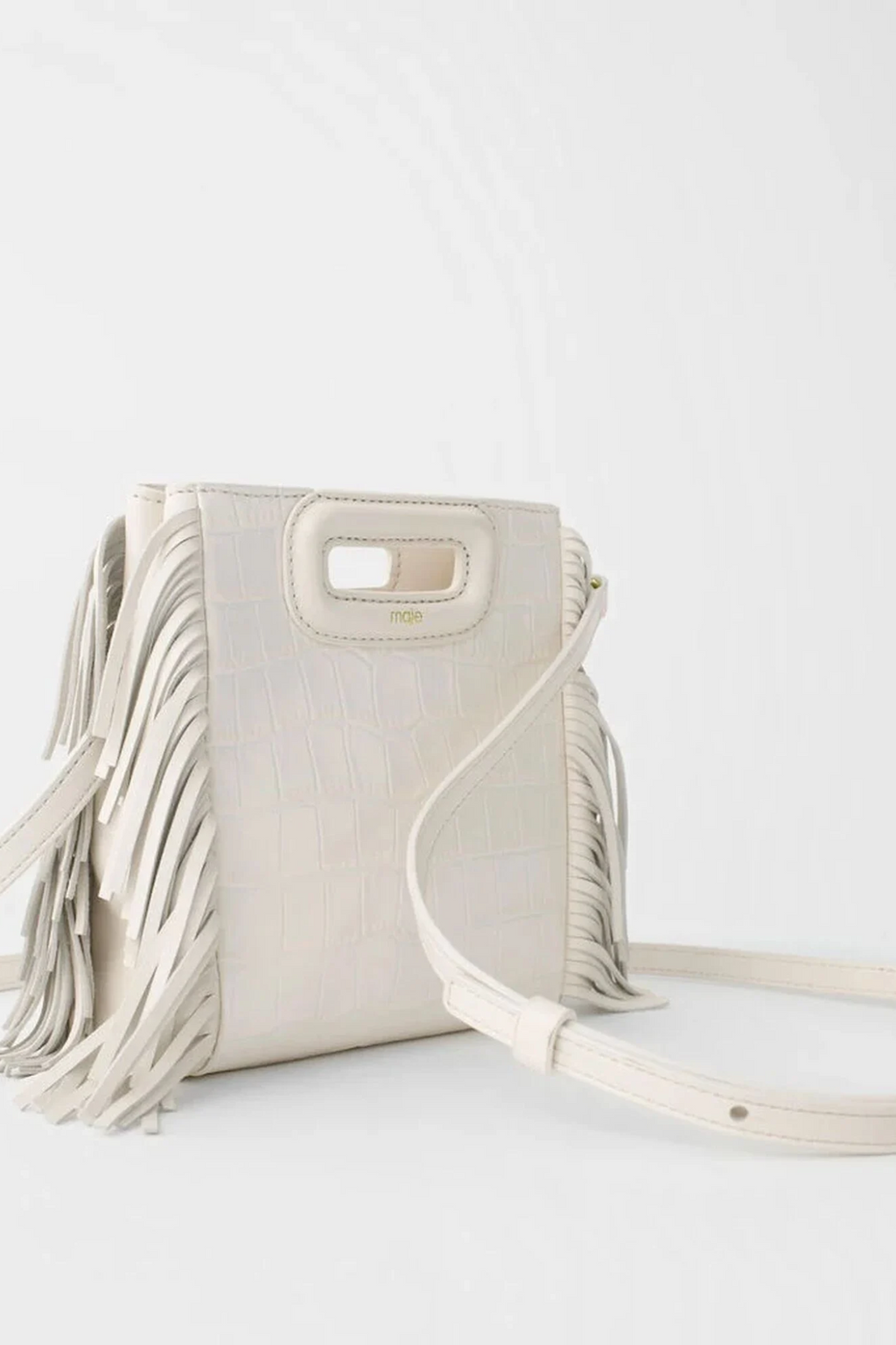 Sac M Mini en cuir effet croco