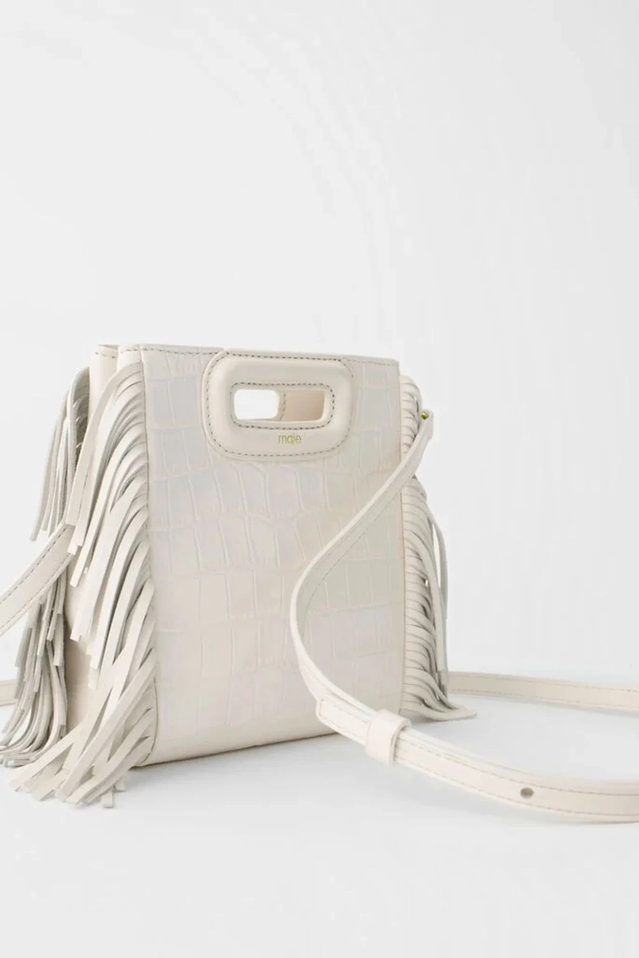 Sac M Mini en cuir effet croco