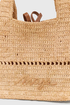 Mini cabas en raphia naturel