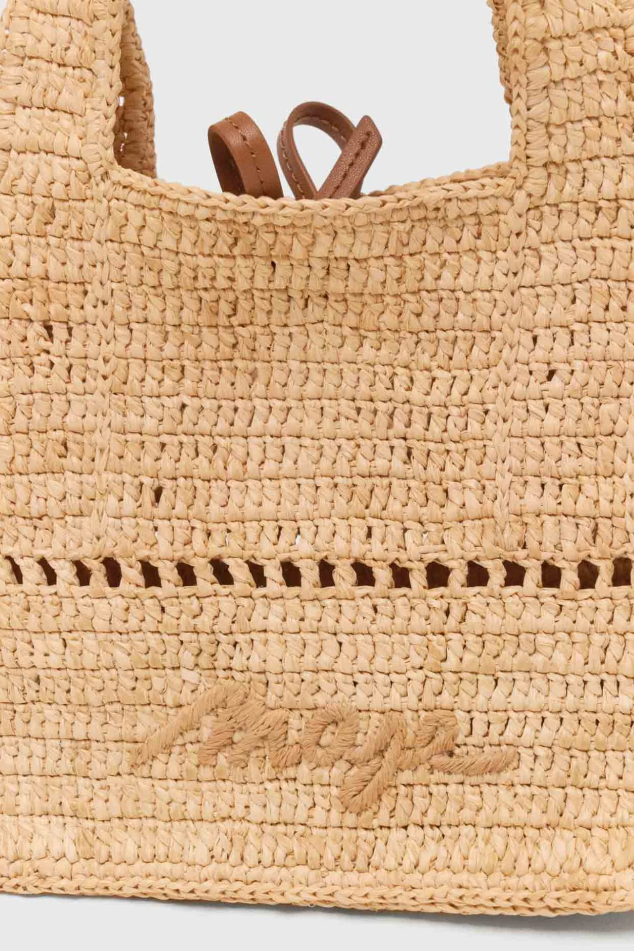 Mini cabas en raphia naturel