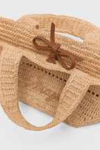 Mini cabas en raphia naturel