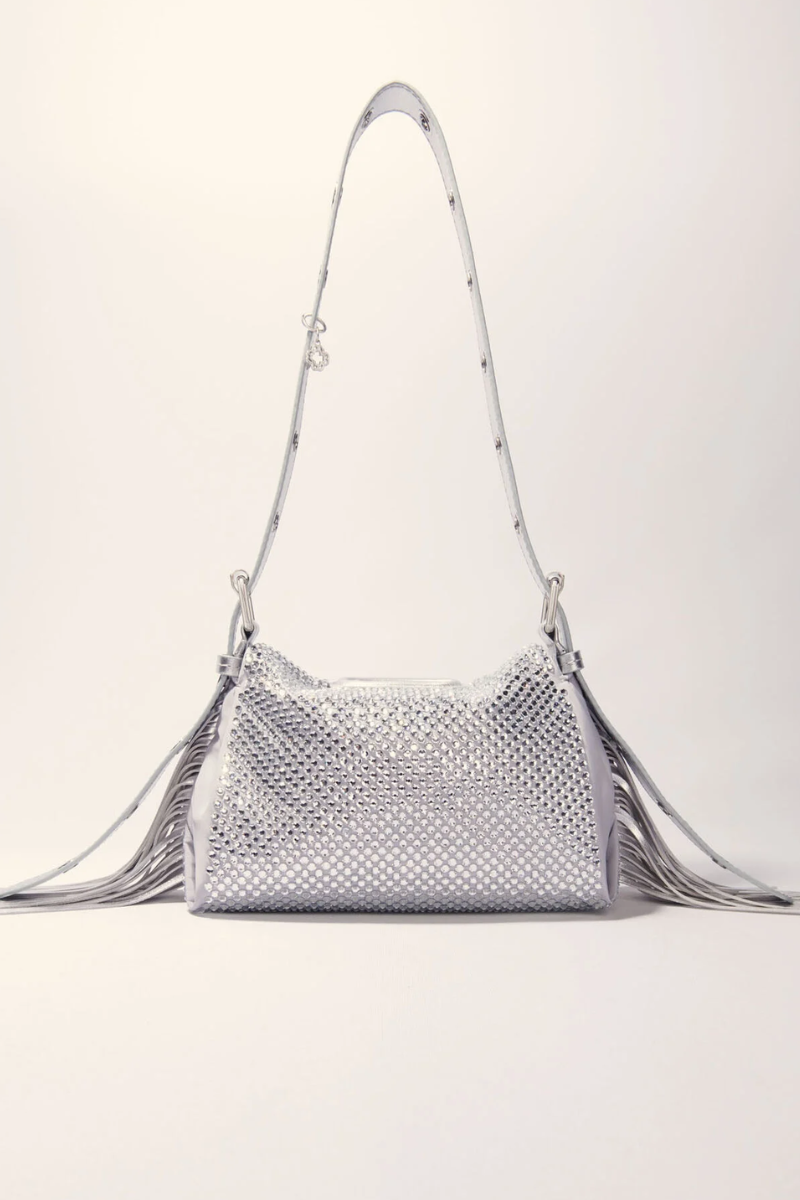 Sac Miss M Mini métal à strass