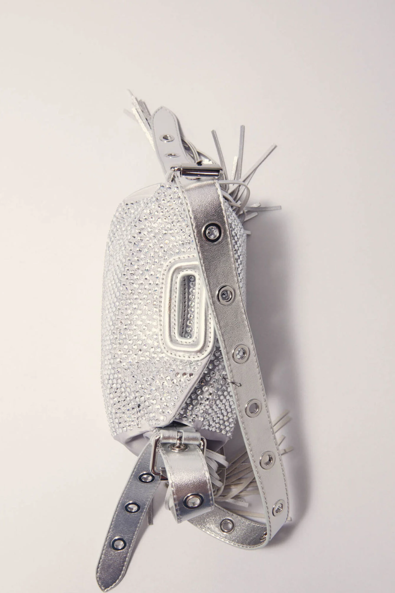 Sac Miss M Mini métal à strass