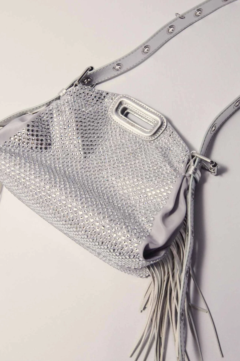 Sac Miss M Mini métal à strass