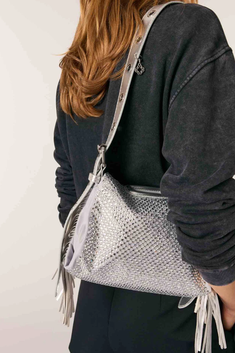 Sac Miss M Mini métal à strass