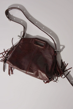 Sac Miss M Mini en cuir craquelé