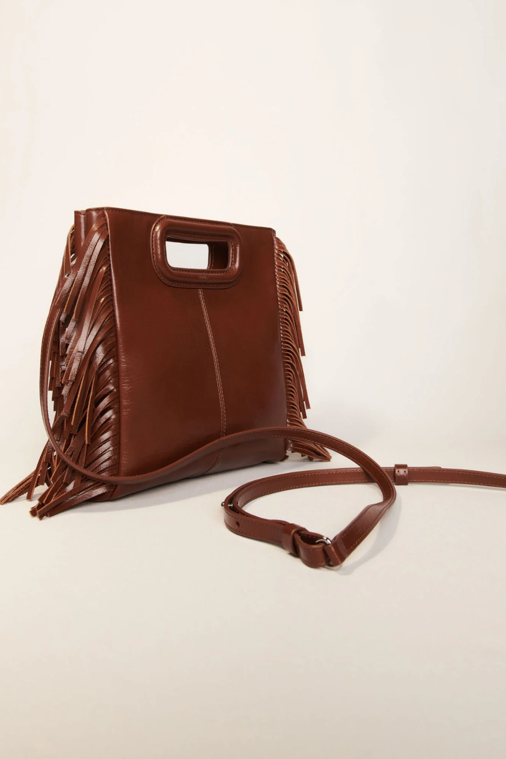 Sac M en cuir craquelé