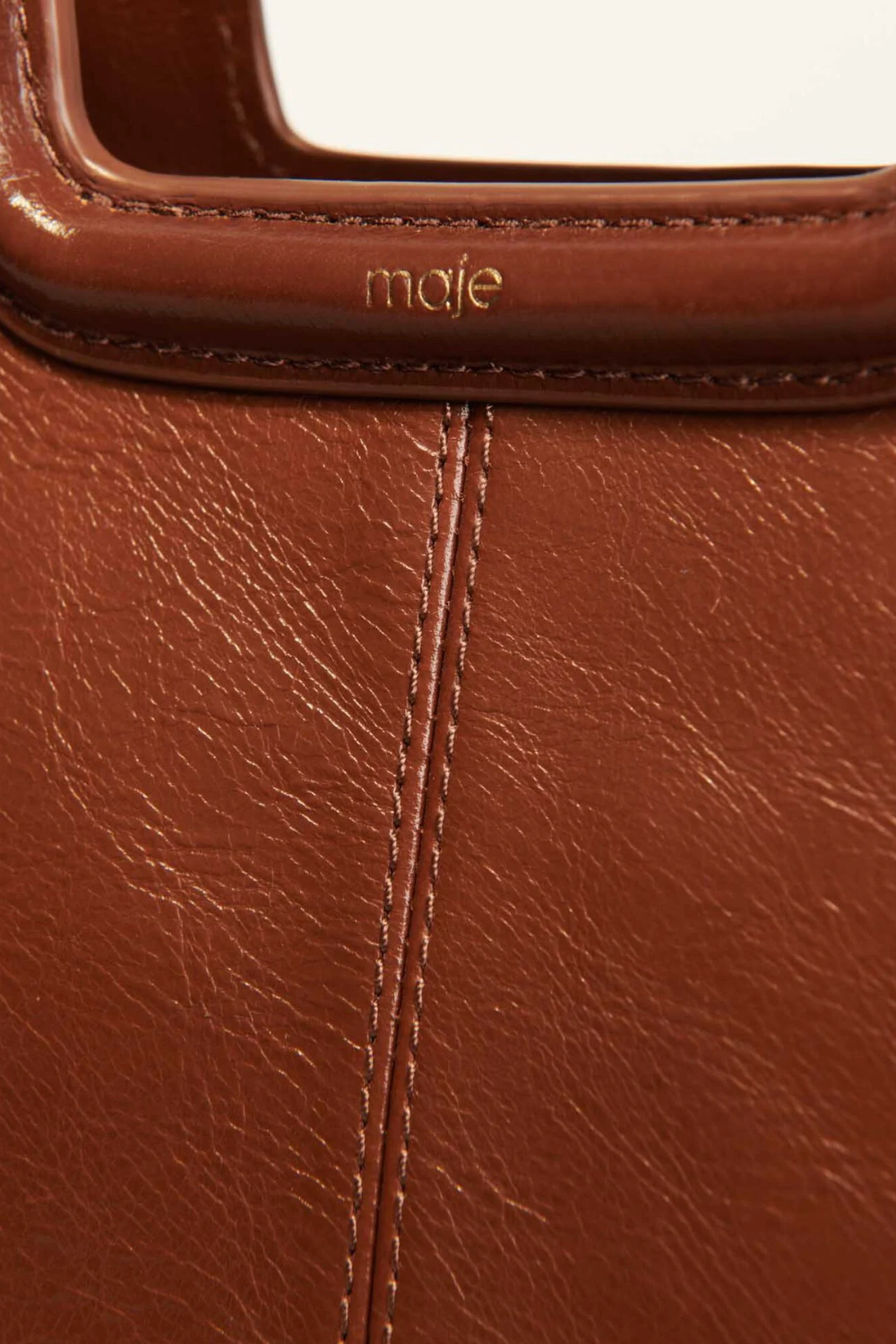 Sac M en cuir craquelé