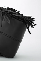 Sac M mini en cuir lisse