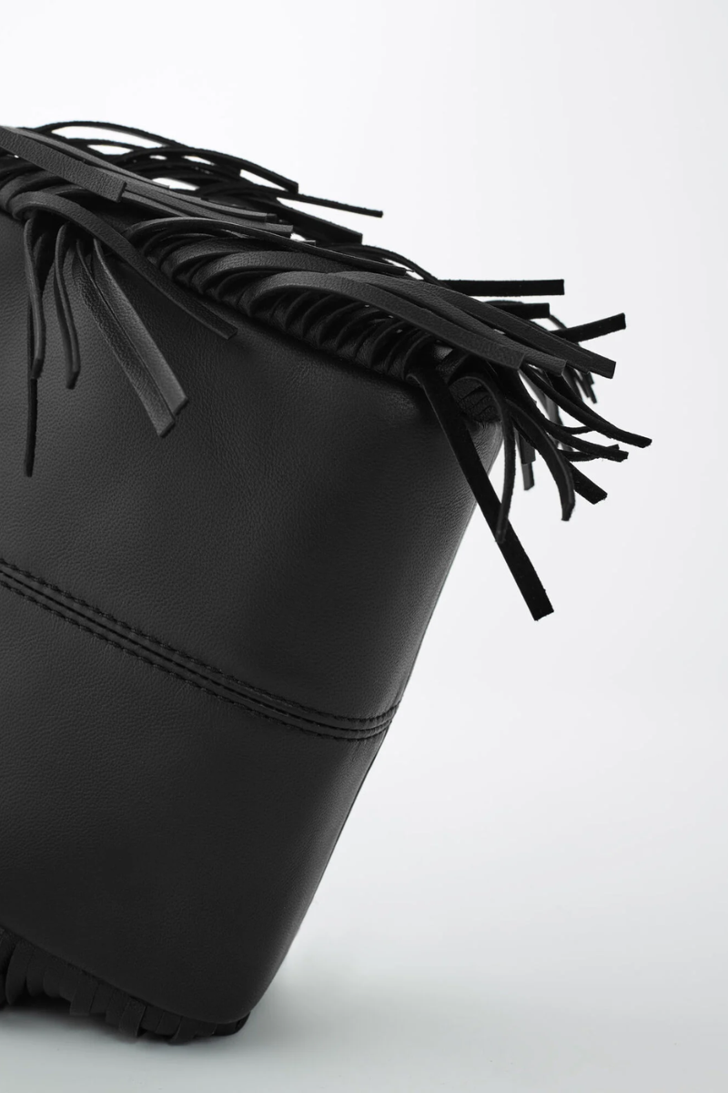 Sac M mini en cuir lisse