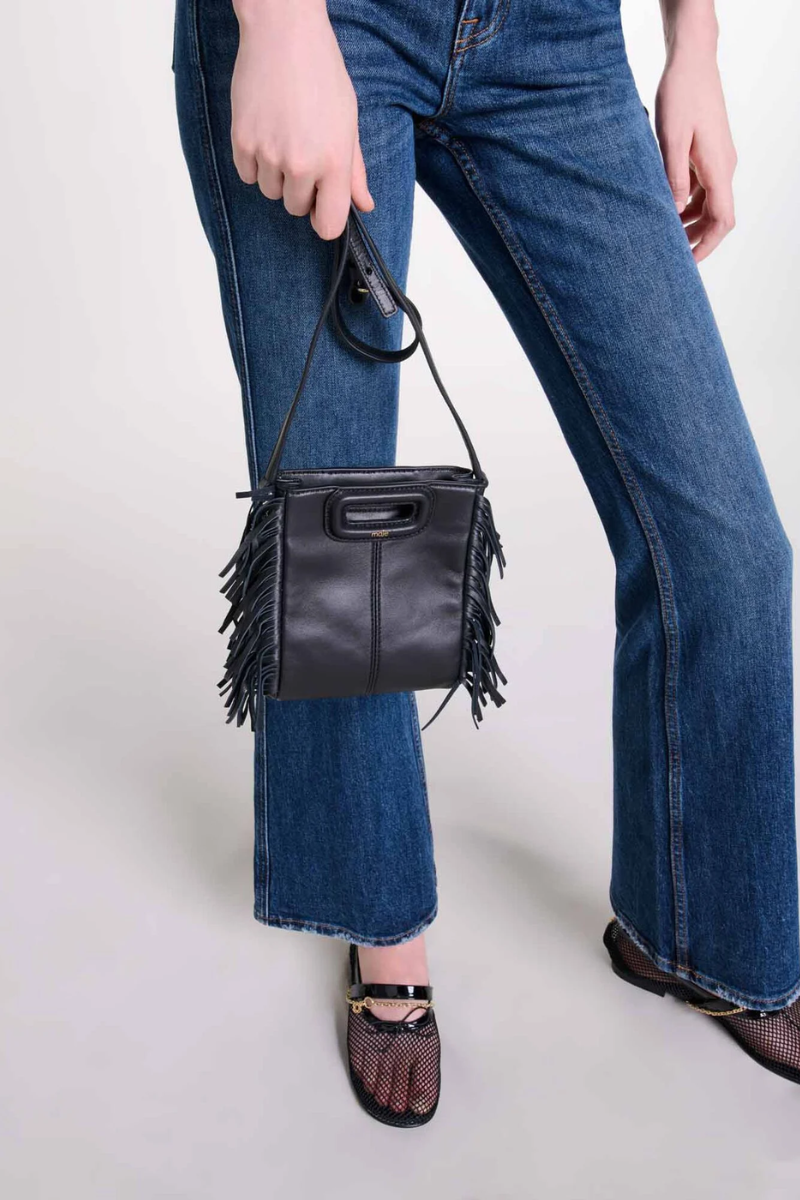 Sac M mini en cuir lisse